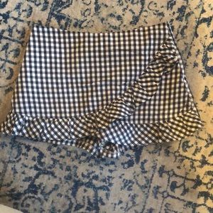 Gingham skort